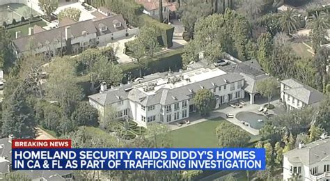 why is diddy house raided trending